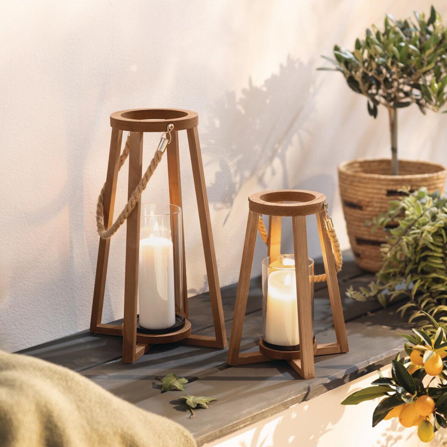 Laterne Conical, 2er Set