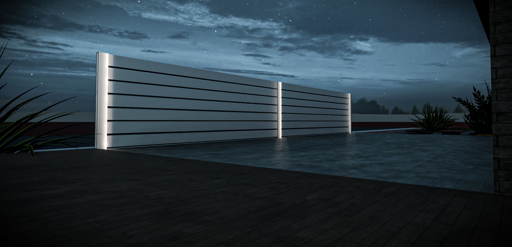 Zaun LED-Band