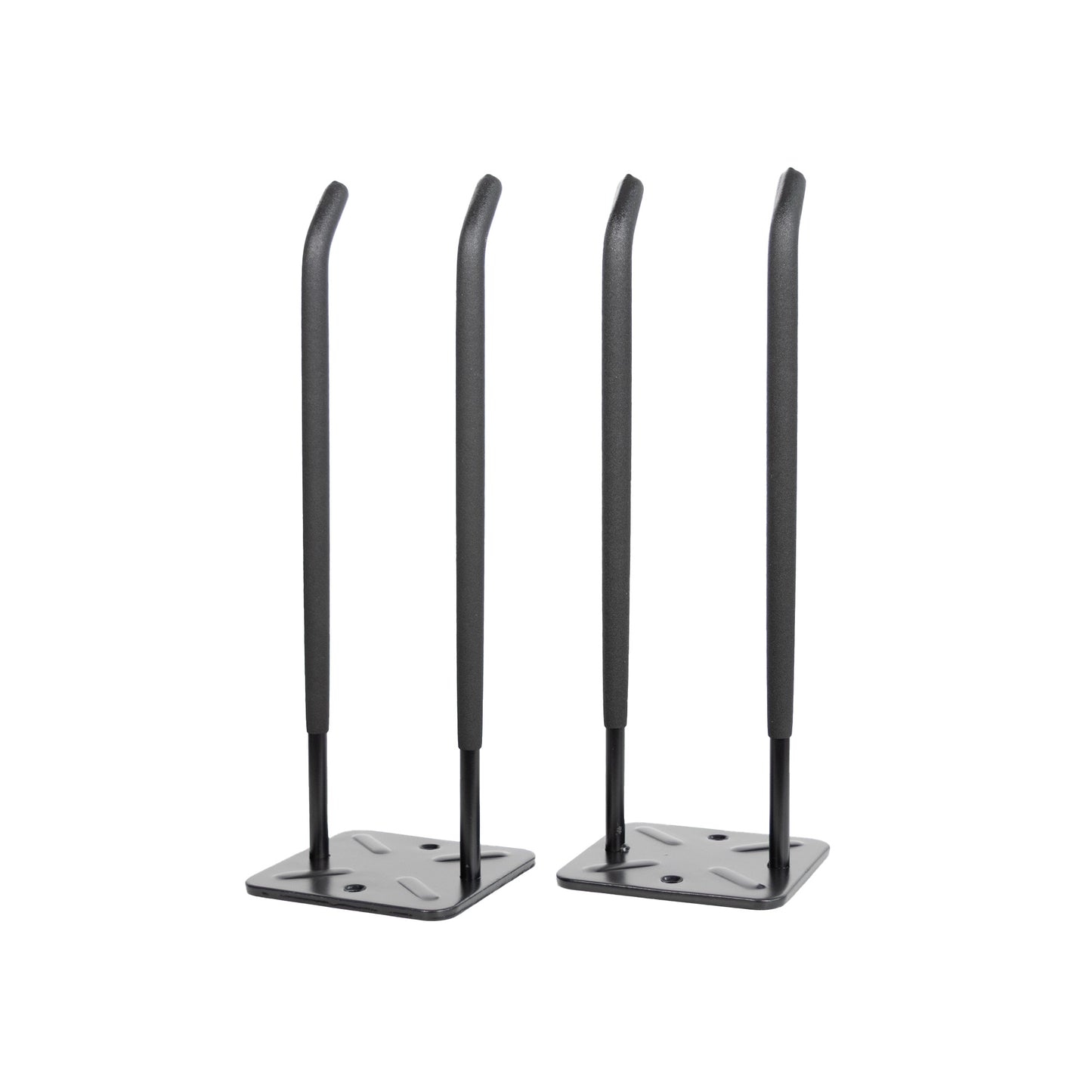 Robuster Schwerlast Wandhalter 2er Set – gerade Ausführung, bis 70 kg Tragkraft, schwarz