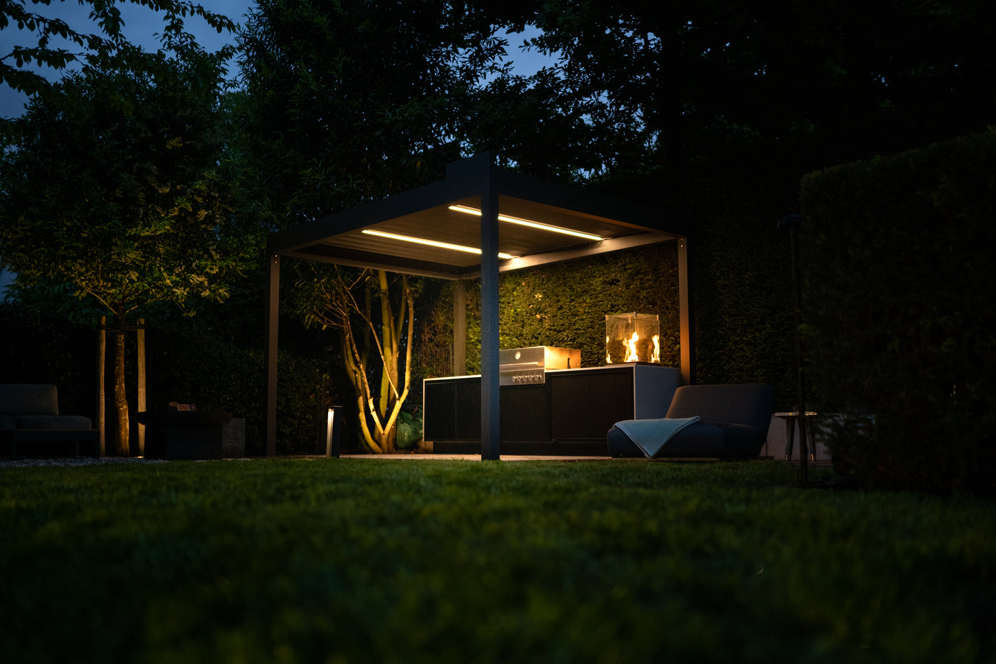 Alba Lamellendach 5 × 3 m – motorisierte Aluminium-Pergola