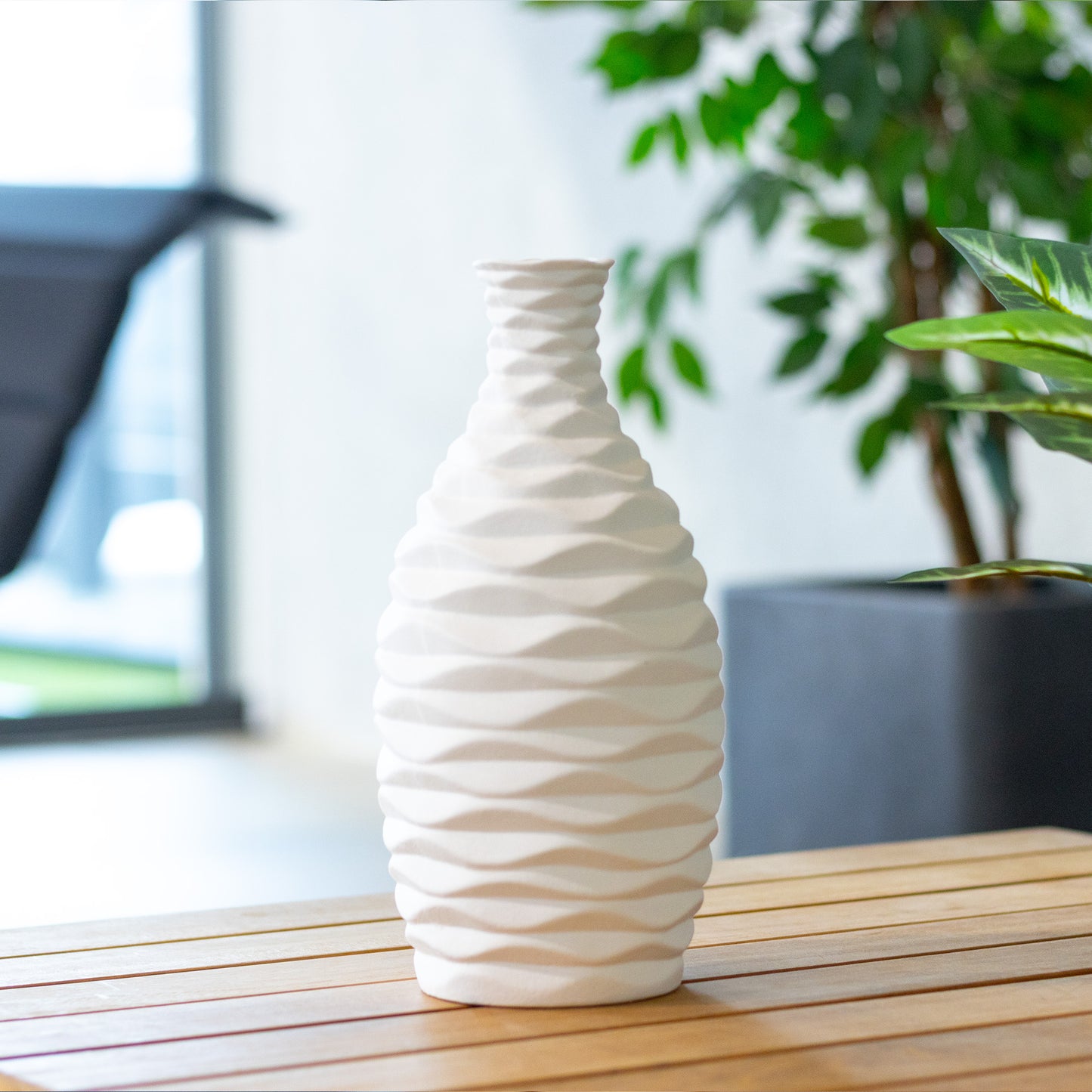 Dekovase "White", 2er Set