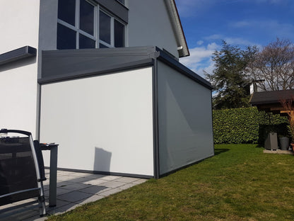 Solaroll SZ 11- Senkrechtmarkise - Weißaluminium RAL 9006 - Breite 2,25 m