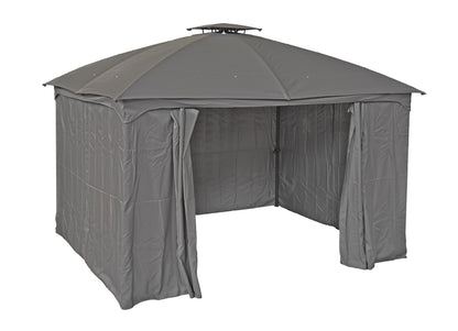 Pavillon KAMA 3,6×3 m – Moderner Gartenpavillon in Anthrazit
