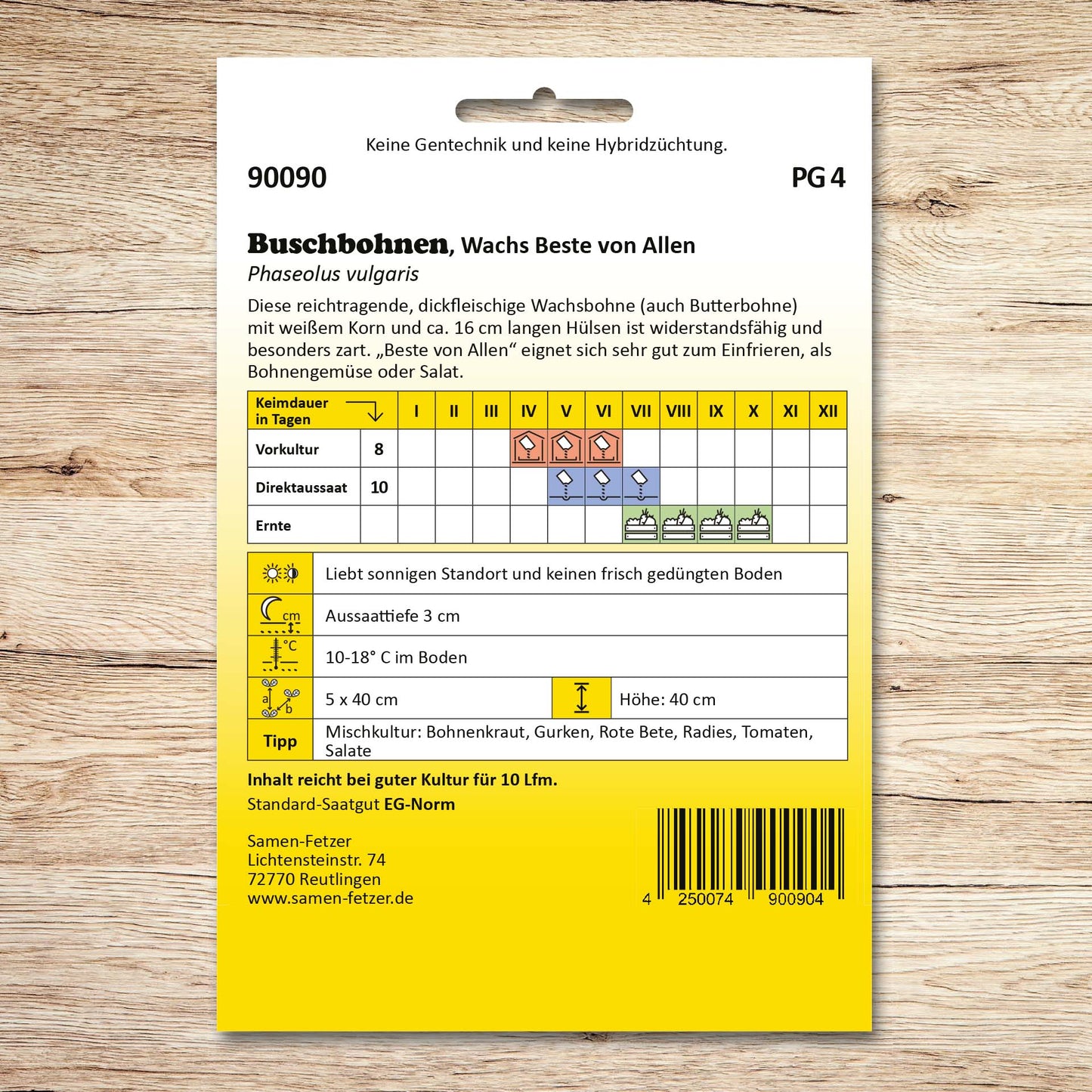 Buschbohnen Beste von Allen