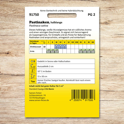 Pastinaken halblange