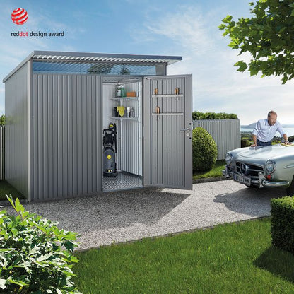Biohort Gerätehaus AvantGarde®ECO – konfigurierbar - silber-metallic