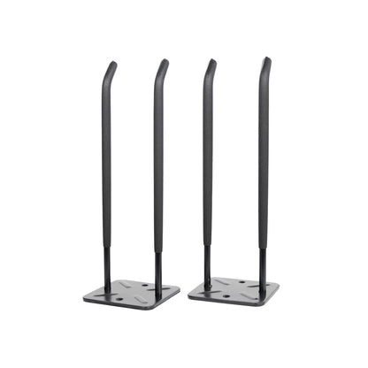 Robuster Schwerlast Wandhalter 2er Set – gerade Ausführung, bis 70 kg Tragkraft, schwarz