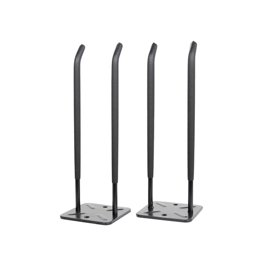 Robuster Schwerlast Wandhalter 2er Set – gerade Ausführung, bis 70 kg Tragkraft, schwarz