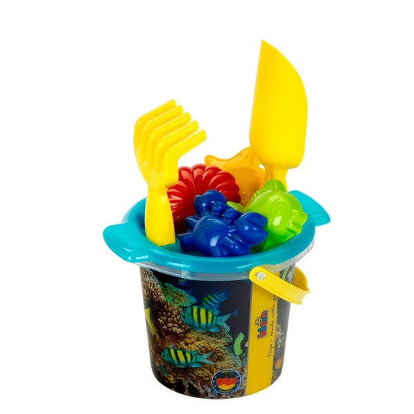 Theo Klein AquaAction Coral Reef Sandeimer (1 Liter) mit Zubehör, Gartenspielgerät